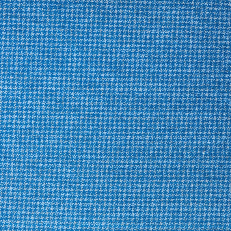 Blue Houndstooth Duvet Cover Set