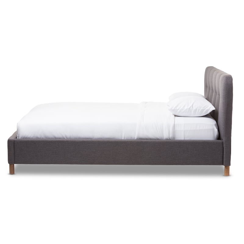 Carson Carrington Alingsas Mid-Centry Modern Bed-Dark Grey