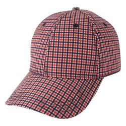 Men Gingham Pattern Baseball Cap