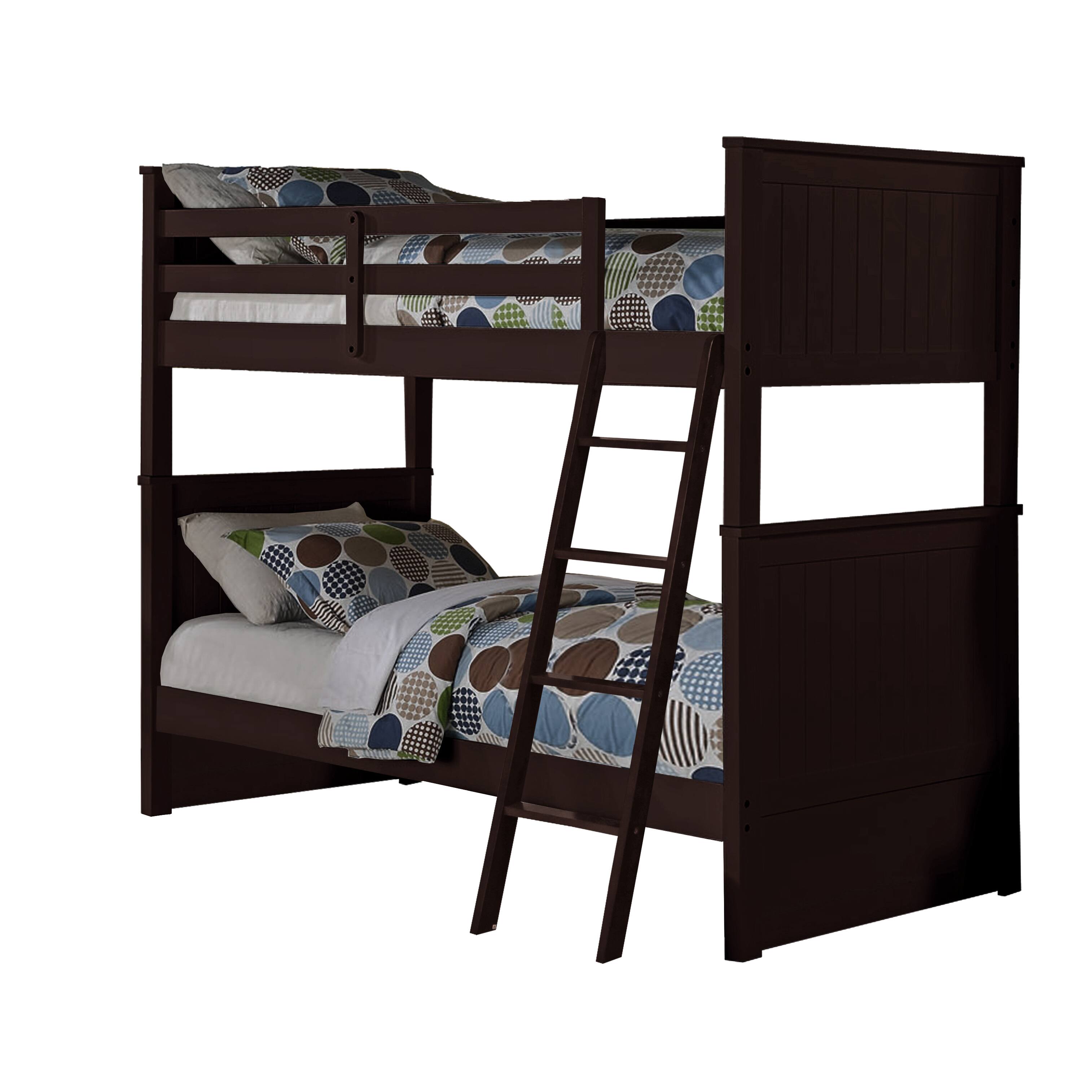 madyson twin over full bunk bed with storage