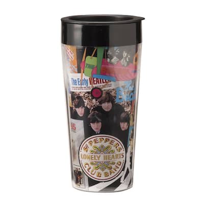 The Beatles Albums 16-ounce Travel Mug