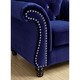 preview thumbnail 8 of 8, Tese Glam Fabric Tufted Rolled Arms 2-Piece Sofa Set by Furniture of America