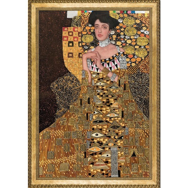 Gustav Klimt 'Portrait of Adele Bloch Bauer I' (Luxury Line) Hand ...