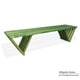 preview thumbnail 2 of 23, Backless Wood Outdoor or Indoor Bench 6' Alg Green