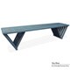 preview thumbnail 19 of 23, Backless Wood Outdoor or Indoor Bench 6' Sky Blue