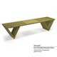 preview thumbnail 3 of 23, Backless Wood Outdoor or Indoor Bench 6'
