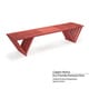 preview thumbnail 7 of 23, Backless Wood Outdoor or Indoor Bench 6' Copper Henna