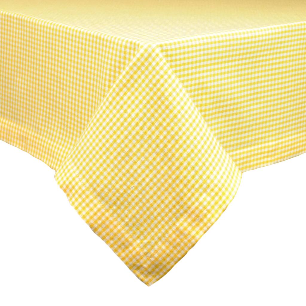 Daffodil Check Tablecloth