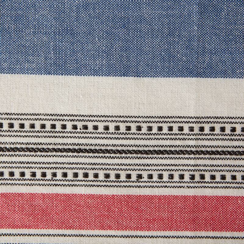 Mediterranean Stripe Fringed Placemat (Set of 6)