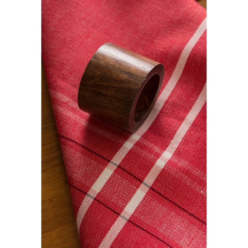 Wood Band Napkin Ring (Set of 4) - Wood Band Napkin Ring (Set of 4)