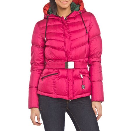 hot pink down jacket