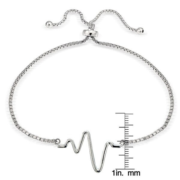 Mondevio Heart Beat Adjustable Bolo Bracelet