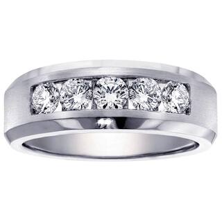 Gold Princess Cut Diamond Mens Wedding Ring 1.50ct Gold Princess Cut Diamond Mens Wedding Ring 1.50ct
