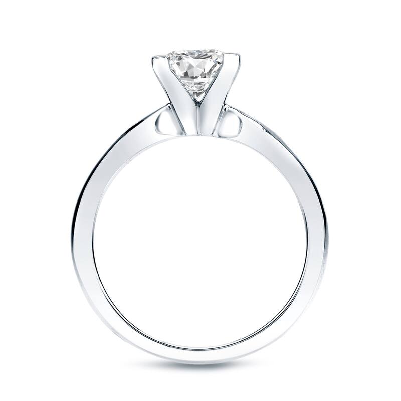 Auriya 14k Gold 1ctw Princess-cut Solitaire Diamond Engagement Ring (H-I, SI1-SI2)