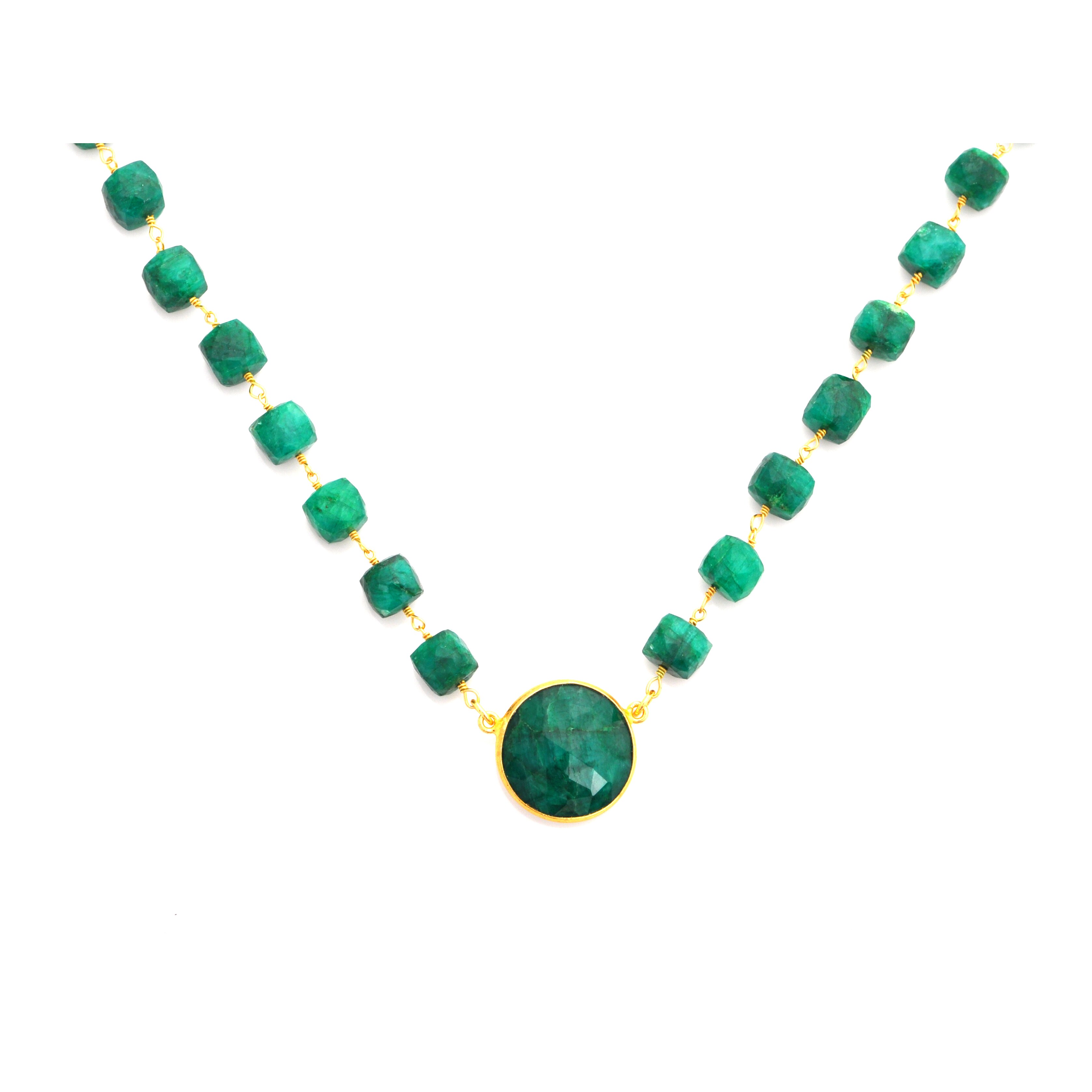 raw jade necklace