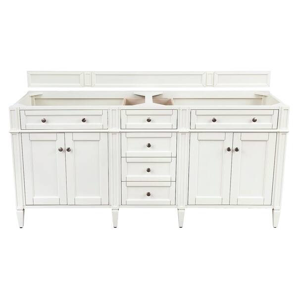Shop Cottage White Brittany 72 Inch Double Vanity Cabinet Free