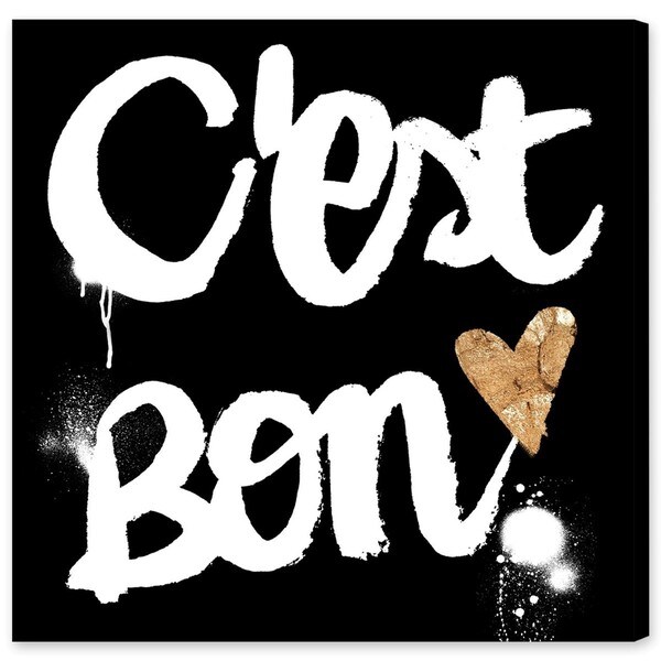 Oliver Gal 'C Est Bon' Typography and Quotes Wall Art Canvas Print