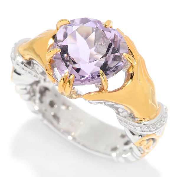 Michael Valitutti Pink Amethyst Holding Heart Ring