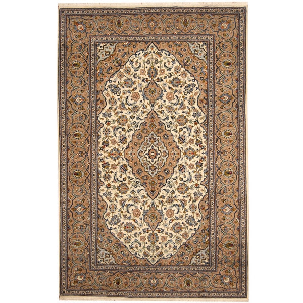 Shop Handmade Herat Oriental Persian Kashan Wool Area Rug - 6'8 X 10 ...