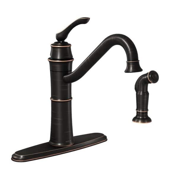 Shop Moen Wetherly Single Hole Kitchen Faucet 87999brb