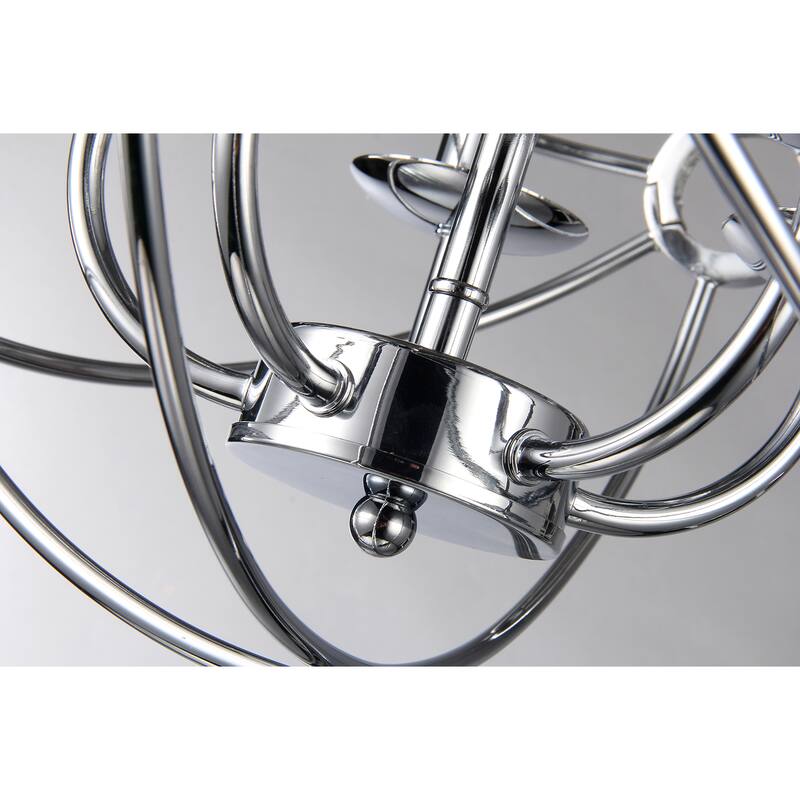 Avee 4-light Crystal 16.5-inch Chrome Spherical Chandelier