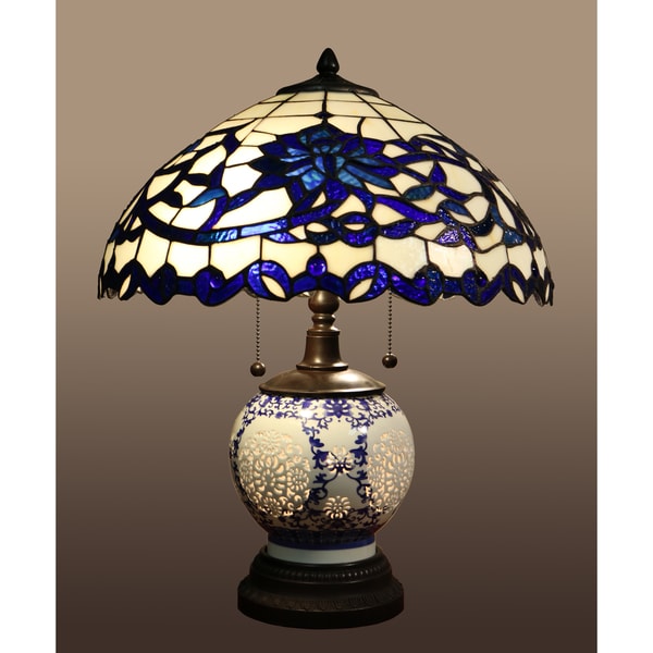 blue tiffany style table lamps