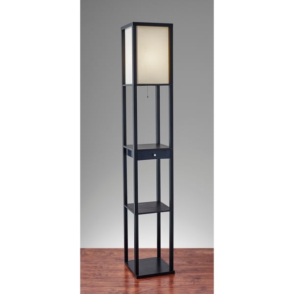 Bed bath and beyond floor lamp online with shelves