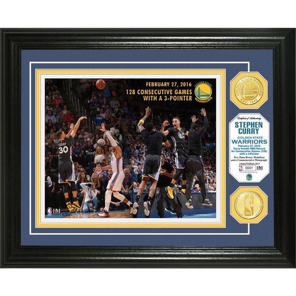 Highland Mint Stephen Curry Golden State Warriors 13'' x 13