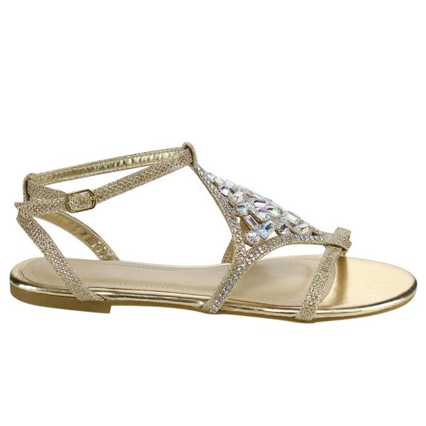 bamboo rhinestone sandals