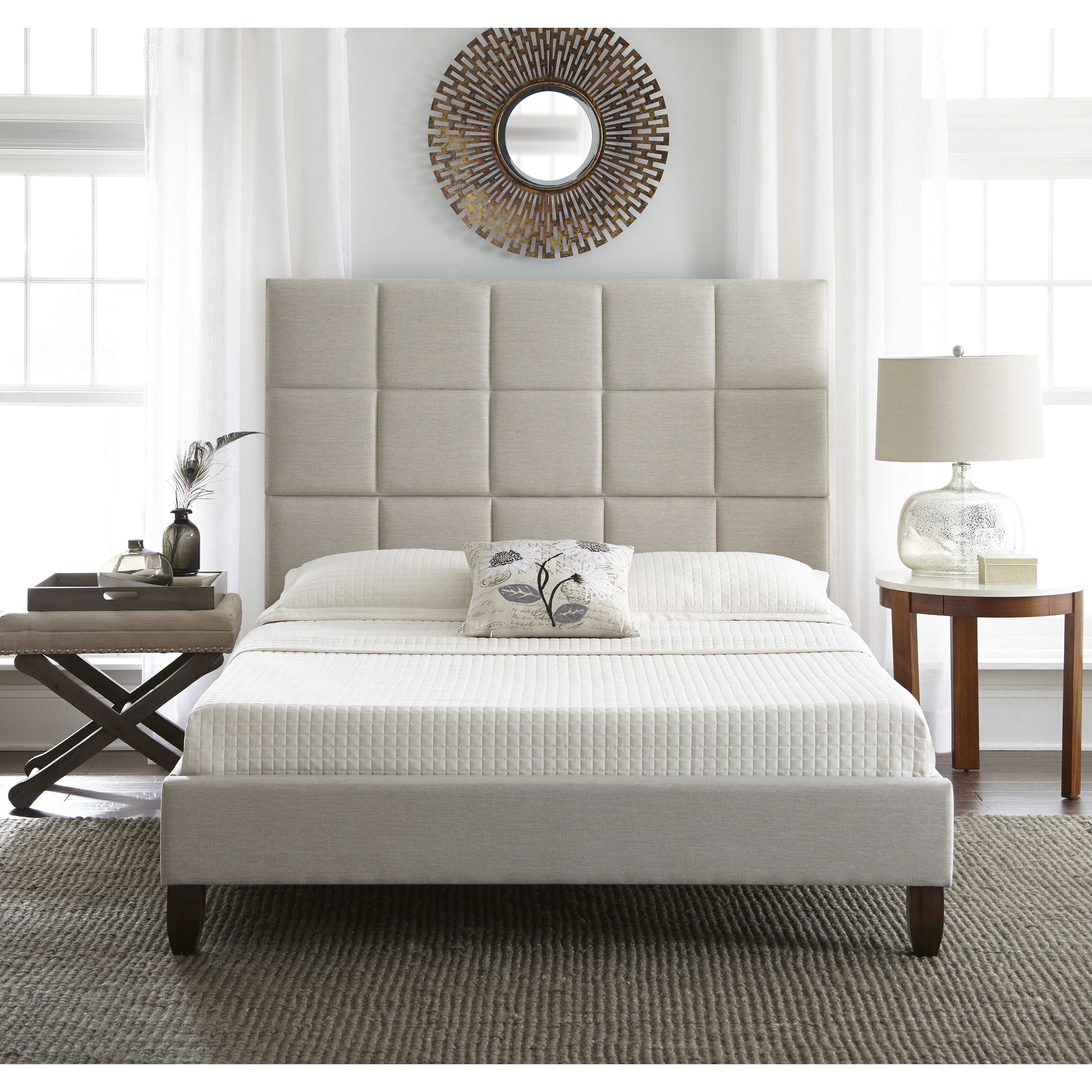 Neher upholstered deals platform bed