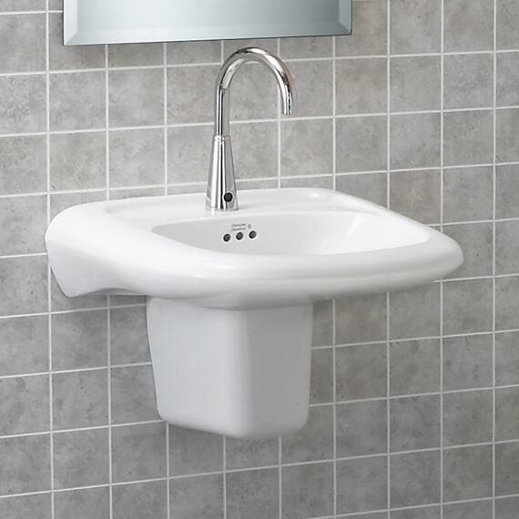 American Standard Studio Drop In Porcelain 16.25 16.25 Bathroom Sink 0642.001.020 White