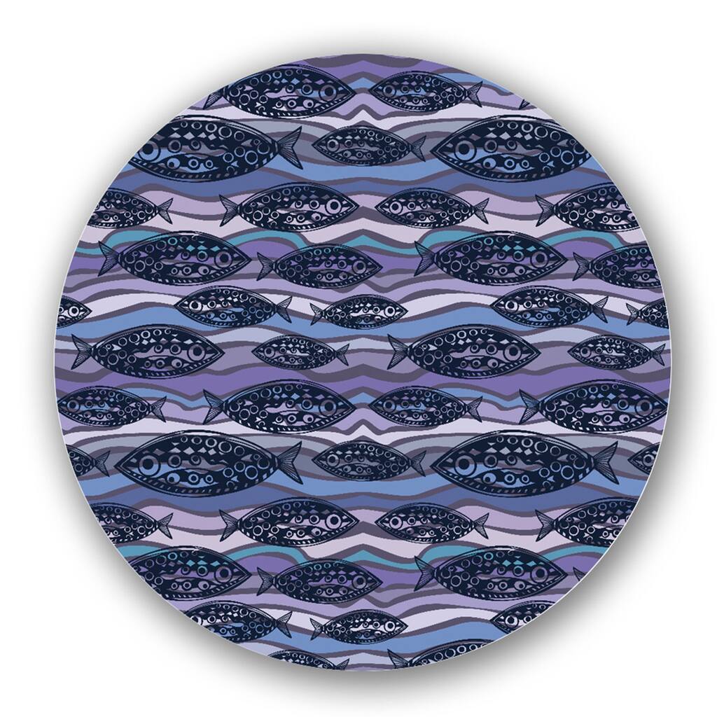 Blue/ Purple Custom Printed Lazy Susan