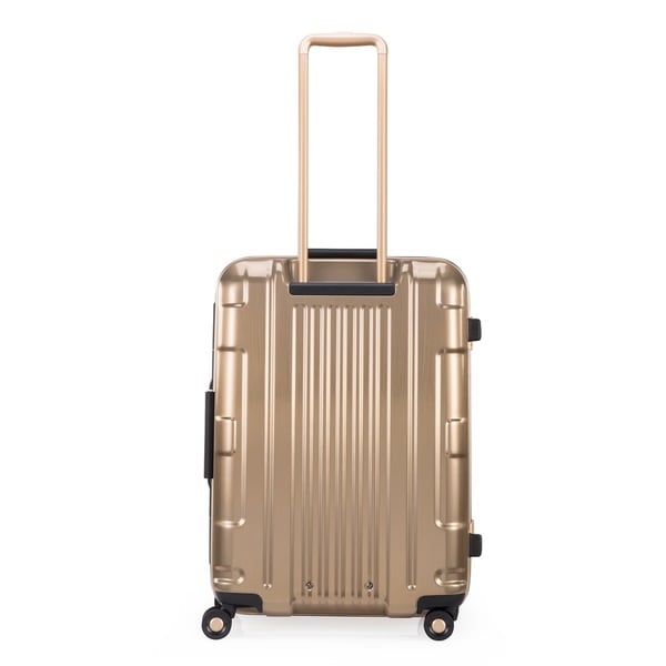 gold hardside luggage