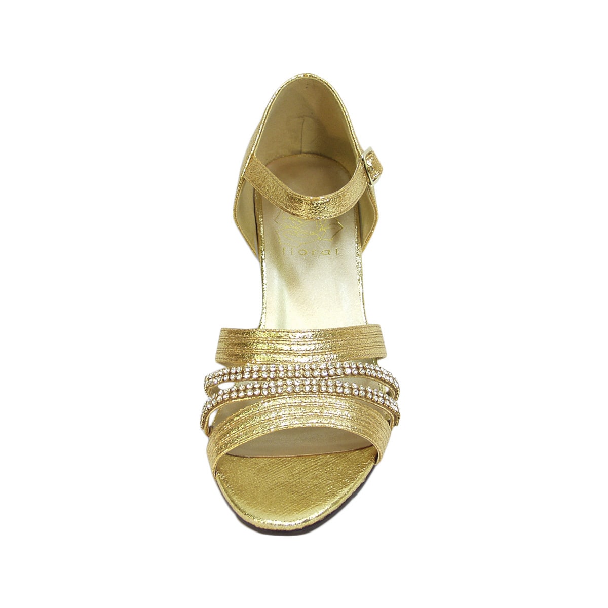 gold evening shoes wide width