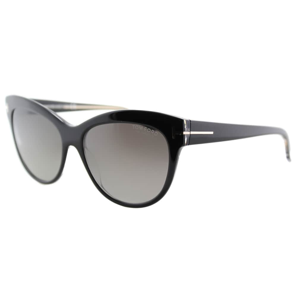 Tom Ford Saskia Oversized Cateye hot Black gradient Sunglasses