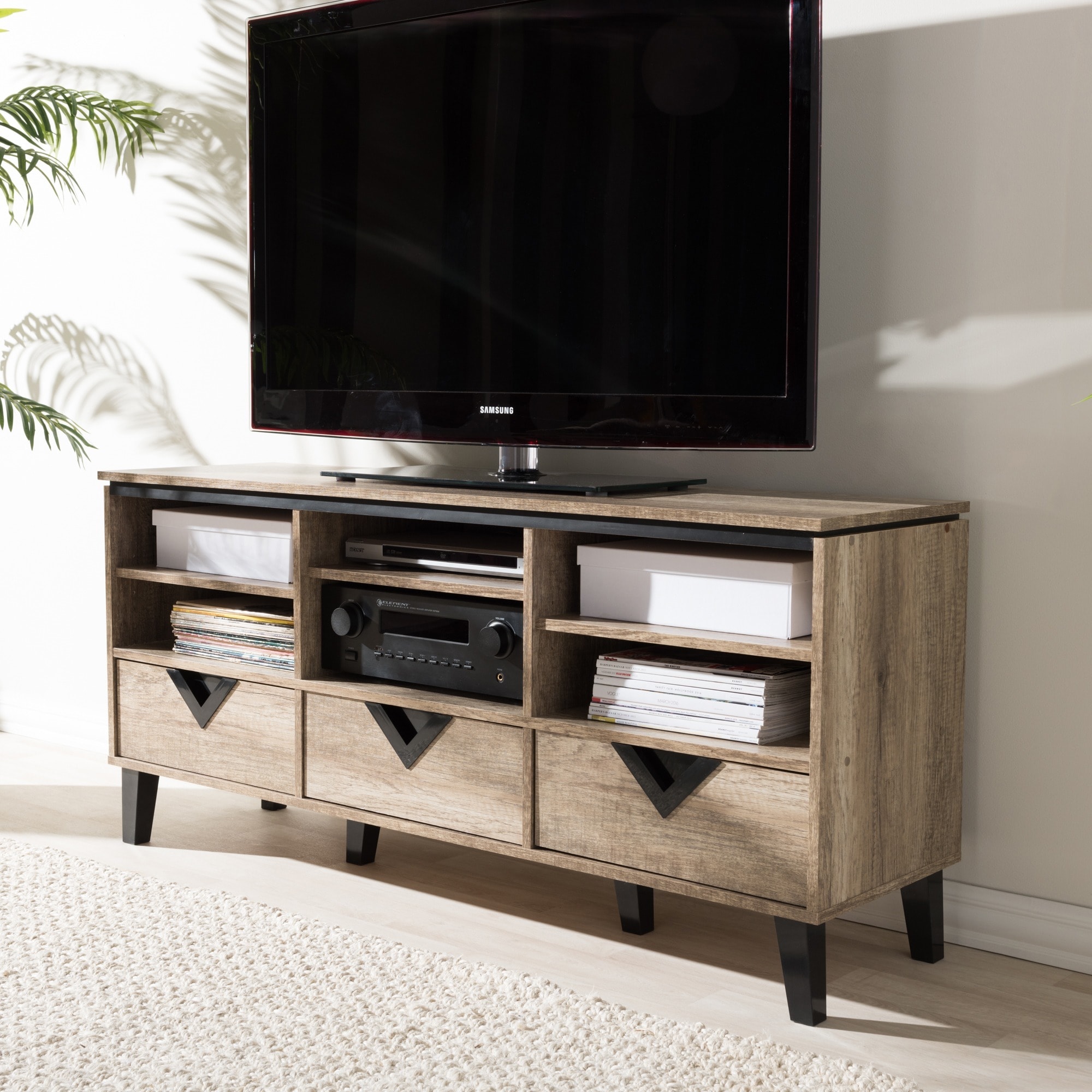 Baxton Studio Spyros Modern and Contemporary 55 inch TV Stand 