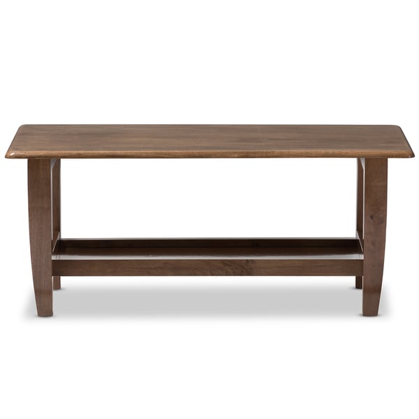 Baxton Studio Phanessa Mid century Modern Walnut Finished Wood