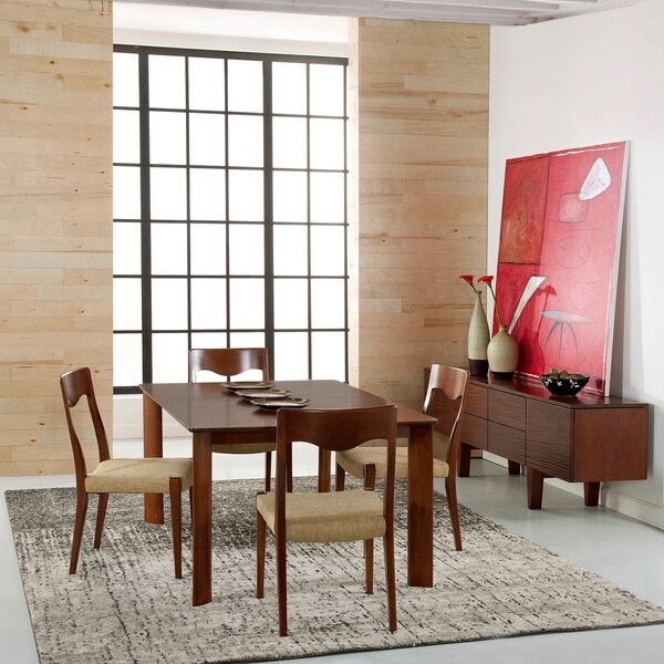 Saloom Ari 36 X 60 Rectangular Maple Smooth Top Custom Dining Table In Walnut Finish Saloom Ari 36 X 60 Rectangular Maple Smooth Top Custom Dining Table In Walnut Finish