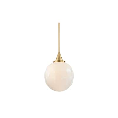 Hudson Valley Tybalt 15 inch Aged Brass Pendant