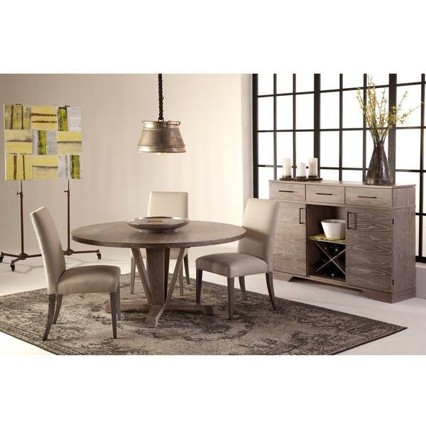 Shop Black Friday Deals On Saloom Boylston 54 Inch Round Cafe Oak Custom Dining Table Overstock 11518166