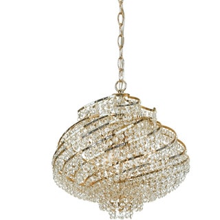AF Lighting 7742-4H Lyric Chandelier (Gold) - Chandeliers For Bedrooms by Overstock.com
