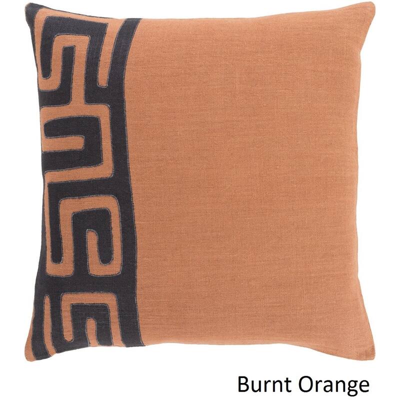 Decorative Alai 22-inch Poly or Feather Down Filled Throw Pillow - Orange - Down