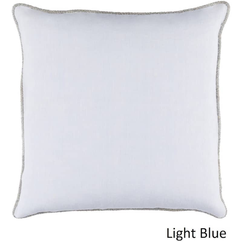 Decorative Anger 20-inch Poly or Feather Down Filled Throw Pillow - Down - Light Blue