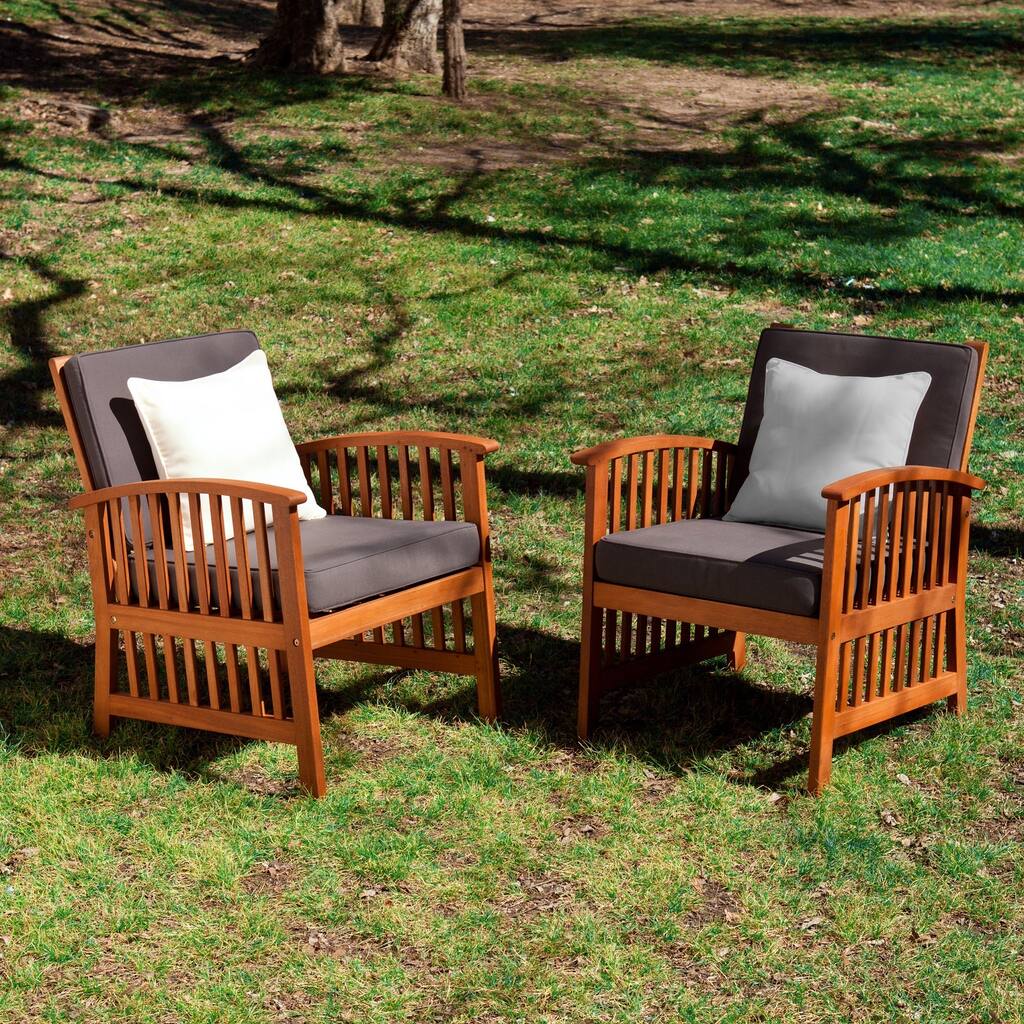 SEI Furniture Charlotte 2-piece Outdoor Armchair Set