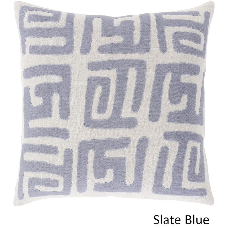 Decorative Abington 22-inch Poly or Feather Down Filled Throw Pillow
