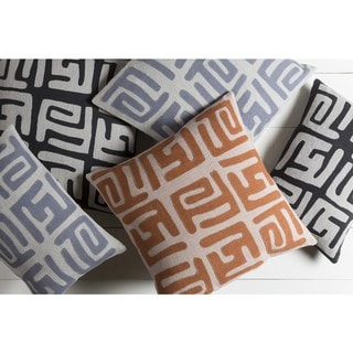 Decorative Abington 22-inch Poly or Feather Down Filled Throw Pillow ...