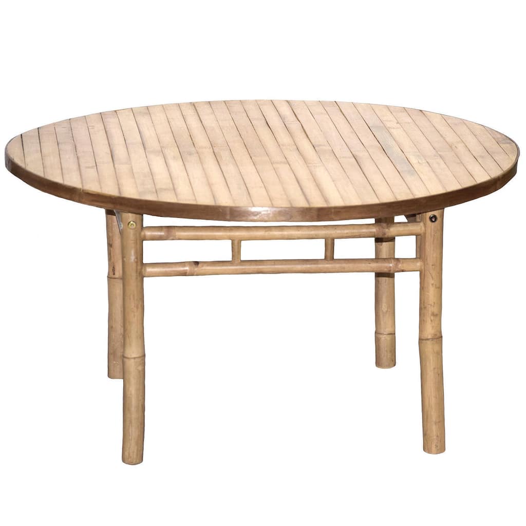 Bamboo54 Handcrafted Bamboo Round Coffee Table (Vietnam)