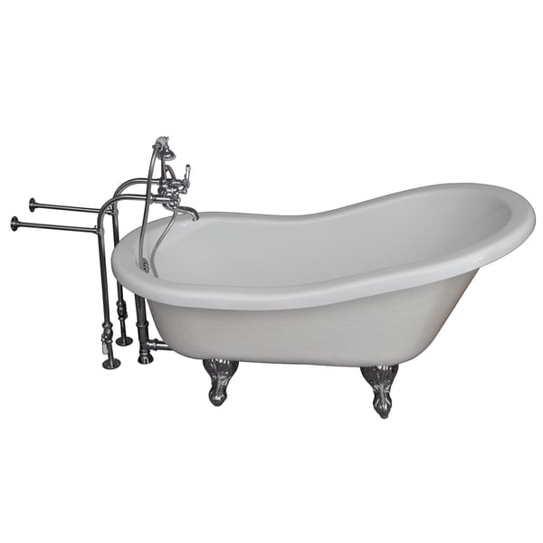 Barclay Universal 67 Inch Tub Kit With Acrylic Slipper Tub Filler Supplies And Drain