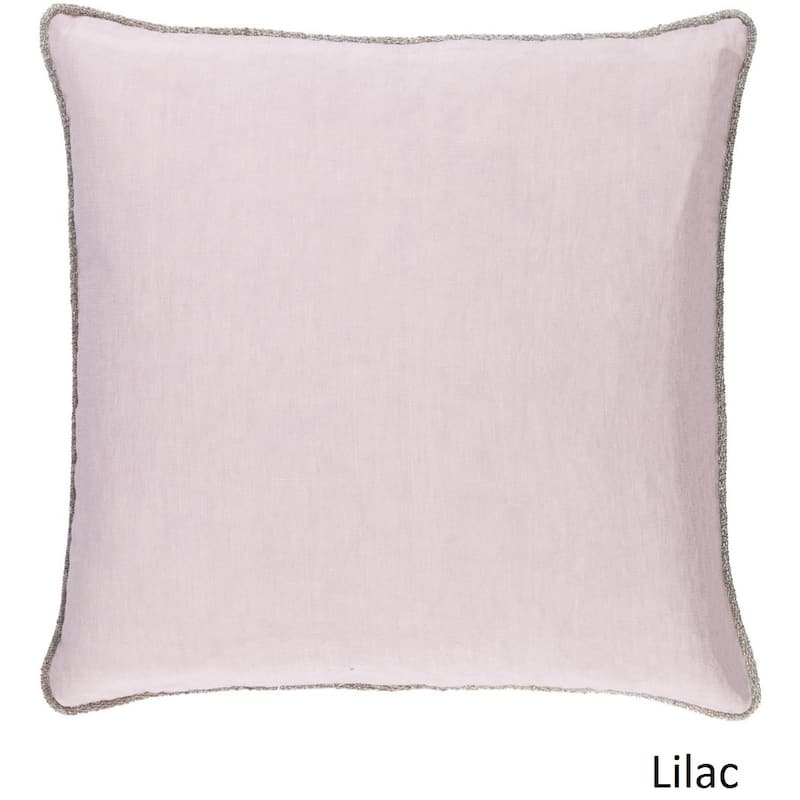 Decorative Anger 18-inch Poly or Feather Down Filled Throw Pillow - Down - Lilac