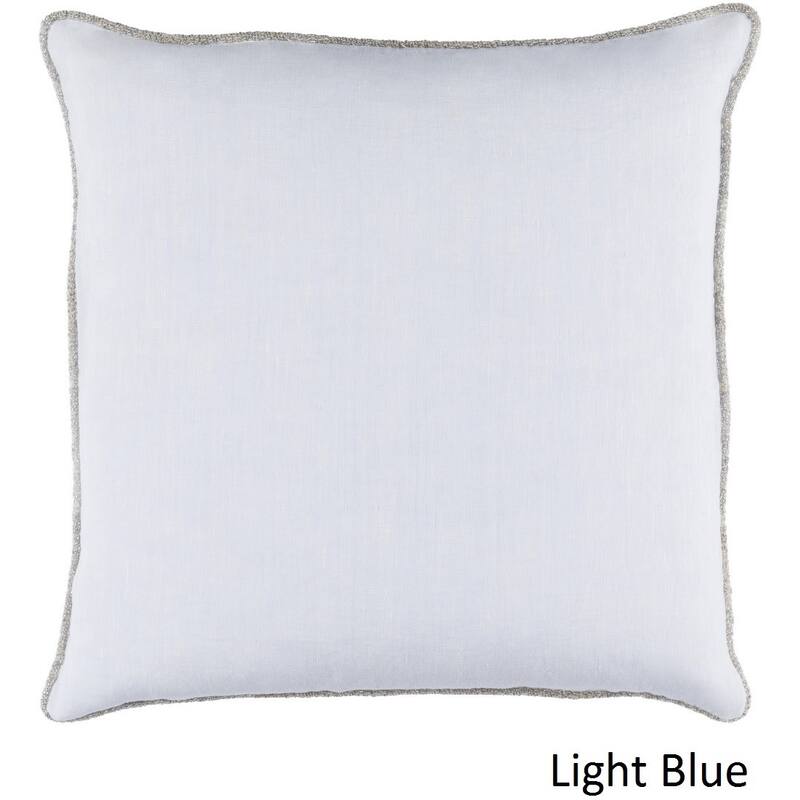 Decorative Anger 18-inch Poly or Feather Down Filled Throw Pillow - Down - Light Blue